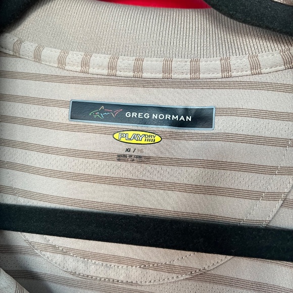 Greg Norman Extra Large Brown Polo Shirt Golf Dress Attire - Picture 5 of 5